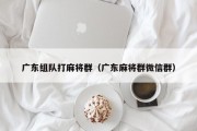 广东组队打麻将群（广东麻将群微信群）