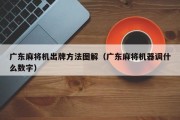 广东麻将机出牌方法图解（广东麻将机器调什么数字）