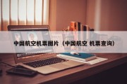 中国航空机票图片（中国航空 机票查询）