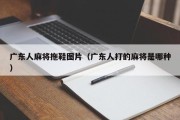 广东人麻将拖鞋图片（广东人打的麻将是哪种）